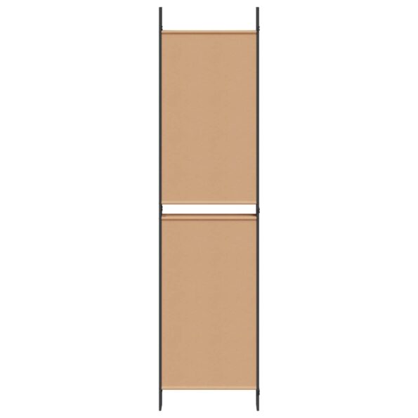 vidaXL 6-panelový paraván Béžová 300 x 200 cm Látka – Obrázok 5