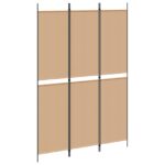 vidaXL 3-panelový paravan Béžová 150 x 220 cm Látka – Obrázok 2