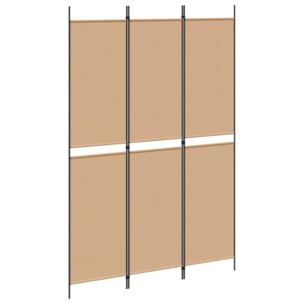 vidaXL 3-panelový paravan Béžová 150 x 220 cm Látka – Obrázok 2