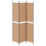 vidaXL 3-panelový paravan Béžová 150 x 220 cm Látka – Obrázok 6