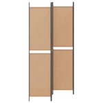 vidaXL Rozdeľovač miestnosti Béžová 200 x 220 cm Látka – Obrázok 3
