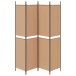 vidaXL Rozdeľovač miestnosti Béžová 200 x 220 cm Látka – Obrázok 6