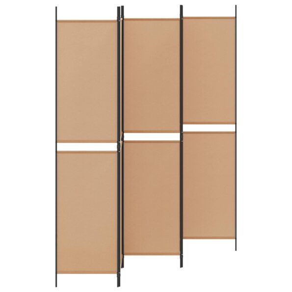 vidaXL 5-panelový paraván Béžová 250 x 220 cm Látka – Obrázok 3