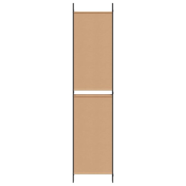 vidaXL 5-panelový paraván Béžová 250 x 220 cm Látka – Obrázok 5