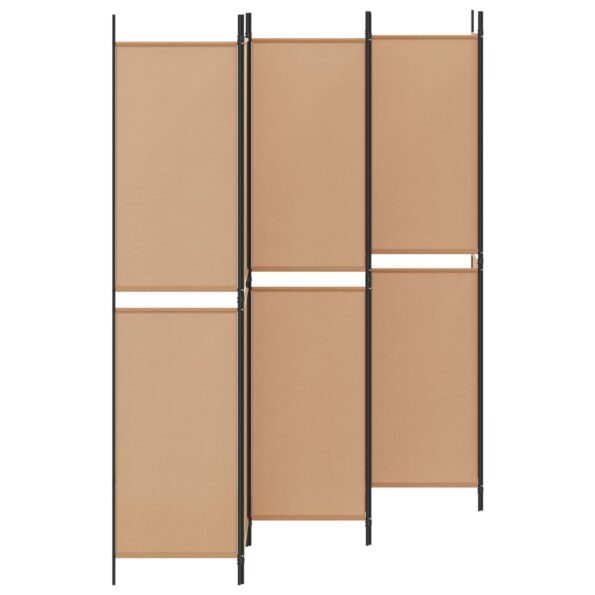 vidaXL 6-panelový paraván Béžová 300 x 220 cm Látka – Obrázok 3