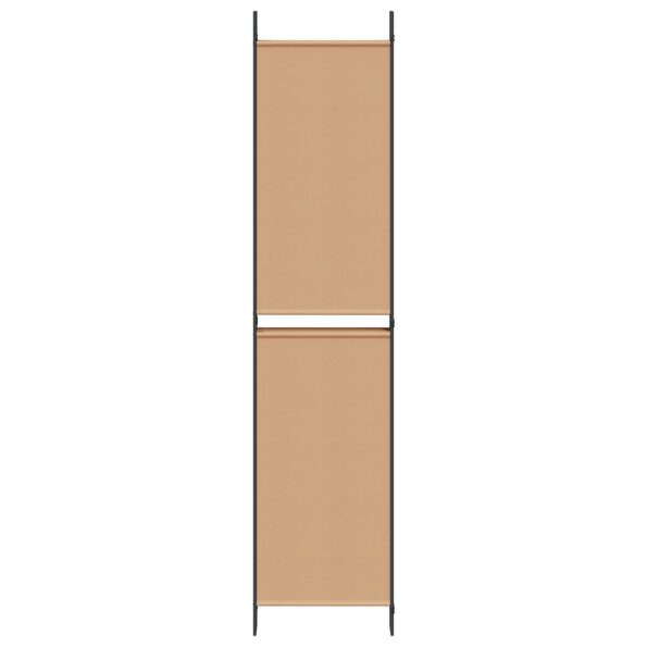 vidaXL 6-panelový paraván Béžová 300 x 220 cm Látka – Obrázok 5