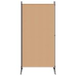 vidaXL 2-panelový rozdeľovač miestnosti Béžová 175 x 180 cm Látka – Obrázok 5