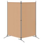 vidaXL 2-panelový rozdeľovač miestnosti Béžová 175 x 180 cm Látka – Obrázok 6