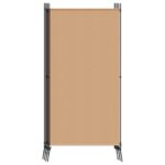 vidaXL 6-panelový paraván Béžová 520 x 180 cm Látka – Obrázok 5