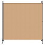 vidaXL 4-panelový rozdeľovač miestnosti Béžová 698 x 180 cm Látka – Obrázok 5