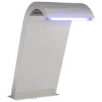 vidaXL Fontána pri bazéne Strieborná 47 x 31 x 60 cm – Obrázok 2