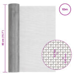 vidaXL Sieťová obrazovka 40 x 1000 cm 30 Mesh Nerezová oceľ 201 – Obrázok 7