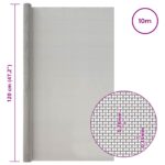 vidaXL Sieťová obrazovka 120 x 1000 cm 60 Mesh Nerezová oceľ 201 – Obrázok 7