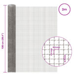vidaXL Sieťová obrazovka 100 x 200 cm 3 Mesh Nerezová oceľ 201 – Obrázok 6