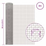 vidaXL Sieťová obrazovka 60 x 200 cm 6 Mesh Nerezová oceľ 201 – Obrázok 6