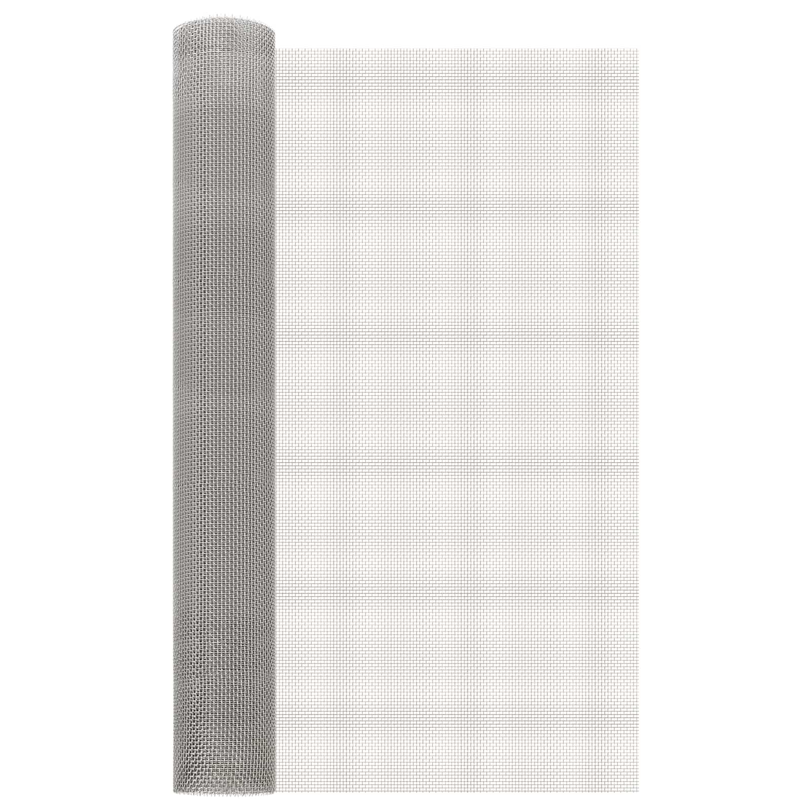 42039655_1.jpg vidaXL Sieťová obrazovka 80 x 1000 cm 6 Mesh Nerezová oceľ 201 – Obrázok 1