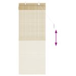 vidaXL Roleta Prírodná 40 x 160 cm Bambus – Obrázok 6