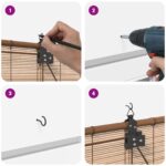 vidaXL Roleta Hnedá 50 x 160 cm Bambus – Obrázok 10