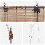 vidaXL Roleta Hnedá 50 x 160 cm Bambus – Obrázok 3