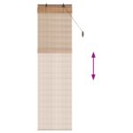 vidaXL Roleta Hnedá 70 x 220 cm Bambus – Obrázok 5