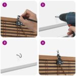 vidaXL Roleta Hnedá 40 x 160 cm Bambus – Obrázok 11