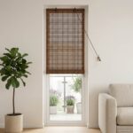 vidaXL Roleta Hnedá 50 x 220 cm Bambus