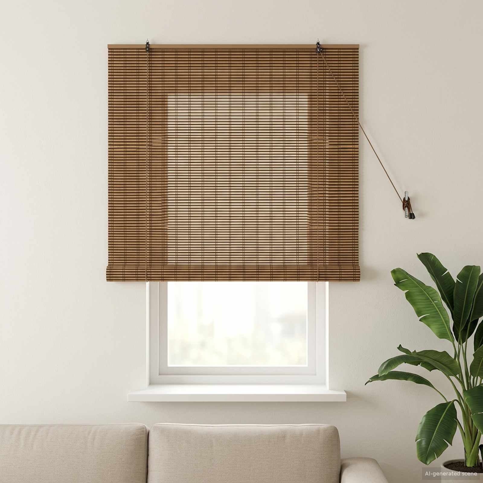 42039774_1.jpg vidaXL Roleta Hnedá 130 x 160 cm Bambus – Obrázok 1