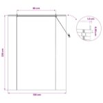 vidaXL Roleta Hnedá 130 x 220 cm Bambus – Obrázok 8