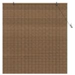 vidaXL Roleta Hnedá 160 x 160 cm Bambus – Obrázok 3
