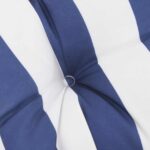 vidaXL Vankúš na vonkajšie použitie 2 pcs Modrá a biela Látka – Obrázok 9