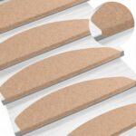 vidaXL Samolepiace schodové rohože 15 pcs Béžová 80 x 28 x 3,5 cm – Obrázok 2