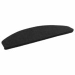 vidaXL Samolepiace schodové rohože 15 pcs Antracitová 80 x 28 x 3,5 cm