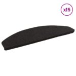 vidaXL Samolepiace schodové rohože 15 pcs Antracitová 80 x 28 x 3,5 cm – Obrázok 3