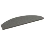 vidaXL Samolepiace schodové rohože 15 pcs Sivá 80 x 28 x 3,5 cm