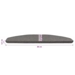 vidaXL Samolepiace schodové rohože 15 pcs Sivá 80 x 28 x 3,5 cm – Obrázok 9