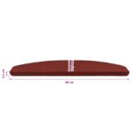 vidaXL Samolepiace schodové rohože 15 pcs Červená 80 x 28 x 3,5 cm – Obrázok 9