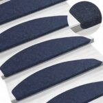 vidaXL Samolepiace schodové rohože 15 pcs Modrá 80 x 28 x 3,5 cm – Obrázok 2