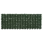 vidaXL Balkónový plôtik s listami Tmavozelená 200 x 75 cm