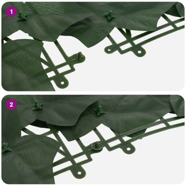 vidaXL Balkónový plôtik s listami Tmavozelená 200 x 75 cm – Obrázok 6