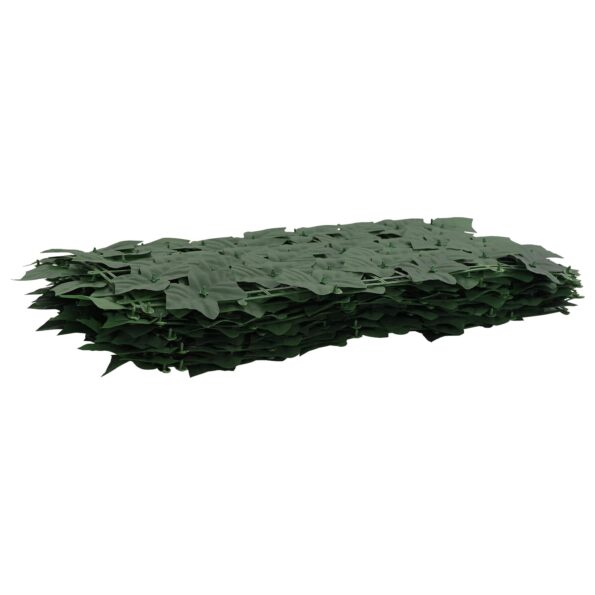 vidaXL Balkónový plôtik s listami Tmavozelená 400 x 75 cm – Obrázok 2
