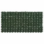 vidaXL Balkónový plôtik s listami Tmavozelená 200 x 100 cm