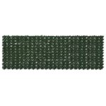 vidaXL Balkónový plôtik s listami Tmavozelená 300 x 100 cm