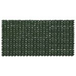 vidaXL Balkónový plôtik s listami Tmavozelená 300 x 150 cm