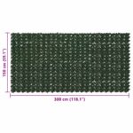 vidaXL Balkónový plôtik s listami Tmavozelená 300 x 150 cm – Obrázok 5