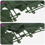 vidaXL Balkónový plôtik s listami Tmavozelená 300 x 150 cm – Obrázok 6