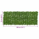 vidaXL Balkónový plôtik s listami Zelená a žltá 200 x 75 cm – Obrázok 5