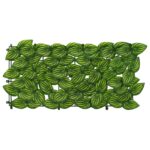 vidaXL Balkónový plôtik s listami Zelená a žltá 300 x 75 cm – Obrázok 3