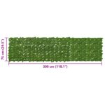 vidaXL Balkónový plôtik s listami Zelená a žltá 300 x 75 cm – Obrázok 5