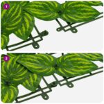 vidaXL Balkónový plôtik s listami Zelená a žltá 300 x 75 cm – Obrázok 6