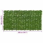 vidaXL Balkónový plôtik s listami Zelená a žltá 200 x 100 cm – Obrázok 5